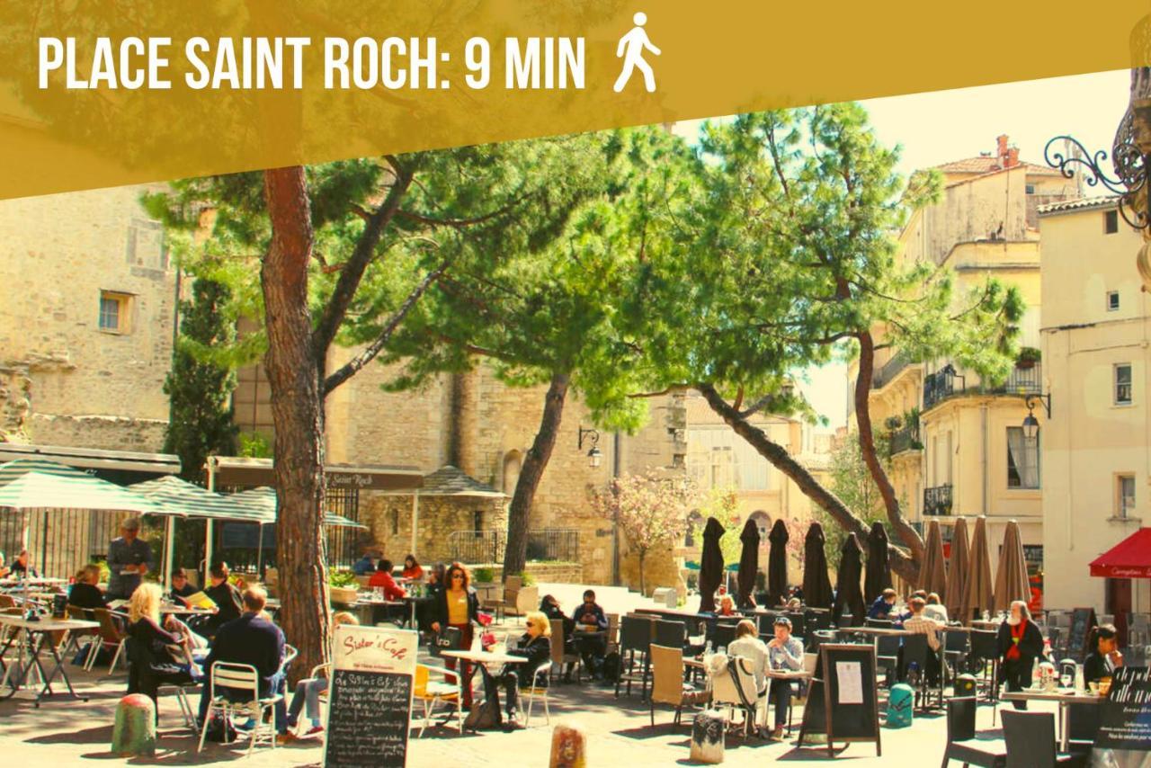 Ferienwohnung Le Saint Roch-Centre-Free Parking-Clim Montpellier Exterior foto