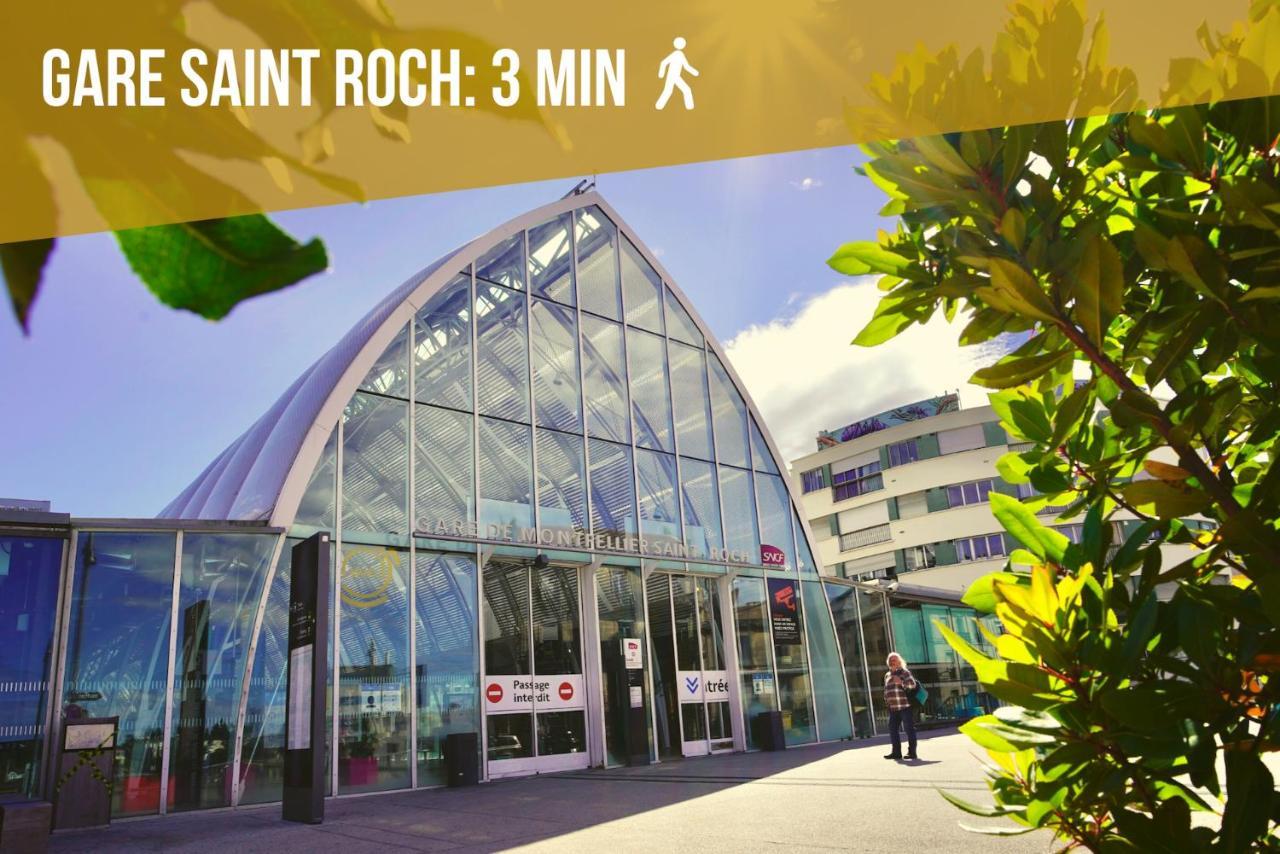 Ferienwohnung Le Saint Roch-Centre-Free Parking-Clim Montpellier Exterior foto